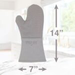 Single All-Clad Premium Silicone Oven Mitt in Titanium Gray, showing textured silicone grip